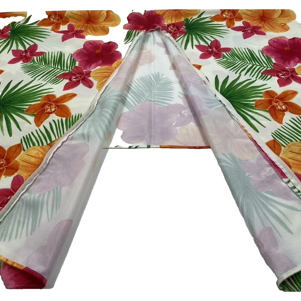 Tablecloth Tropical 60x84 Umbrella Indoor Outdoor Polyester Washable by Sonoma